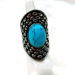 Boho Bali Ring Stainless Steel Size 6 Ring